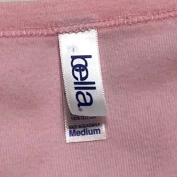 Graphic Tee for Women T-Shirt Size Medium Pink Bella Tees - Picture 4 of 6
